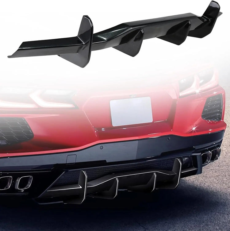 Carbon Flash C8 Rear Bumper Diffuser
