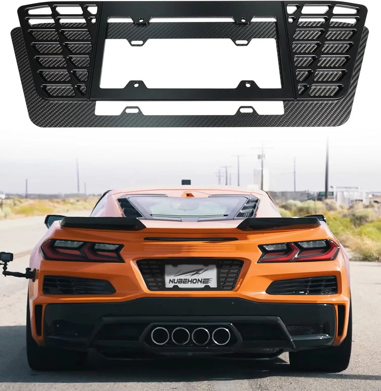 Aluminum License Plate Frame for C8 Z06 E-Ray 2023-2025-1