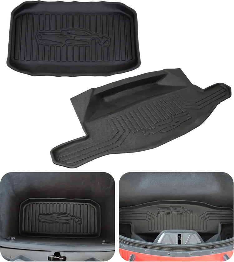 C8 Front Cargo Mat and Rear Trunk Mat for Corvette C8 Stingray Z51 Z06 E-Ray 2020-2025-1