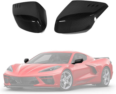 C8 Real Carbon Fiber Side Rearview Mirror Guard Cover