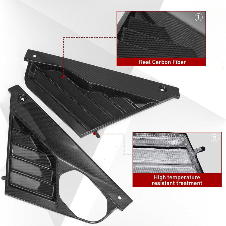 NUBEHONE C8 Real Carbon Fiber Engine Bay Panel Cover - Nubehone