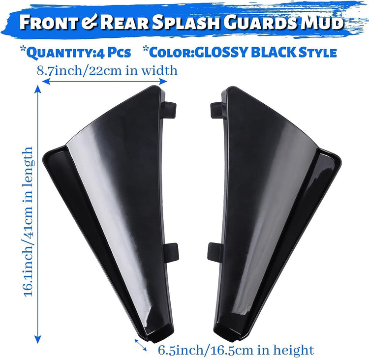 NUBEHONE C8 Front & Rear Splash Guards Mud Flaps-2