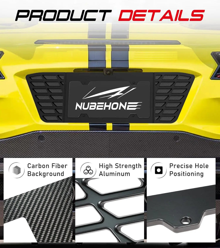 Aluminum License Plate Frame for C8 Z06 E-Ray 2023-2025-2