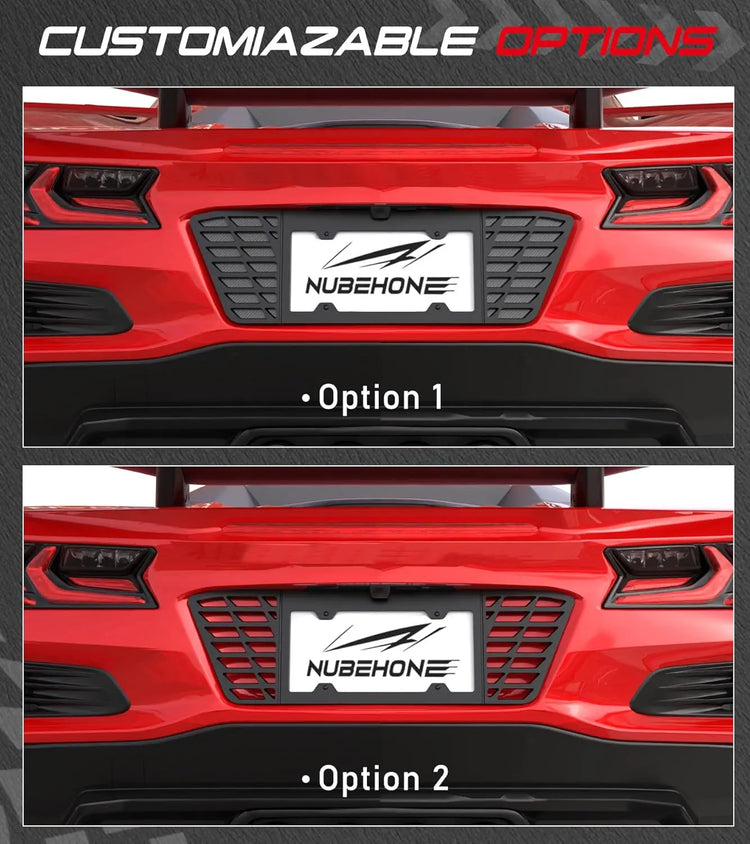 Aluminum License Plate Frame for C8 Z06 E-Ray 2023-2025-3