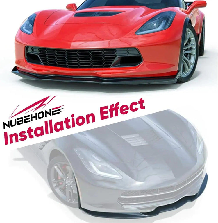 NUBEHONE C7 Real Carbon Fiber Front Bumper-3