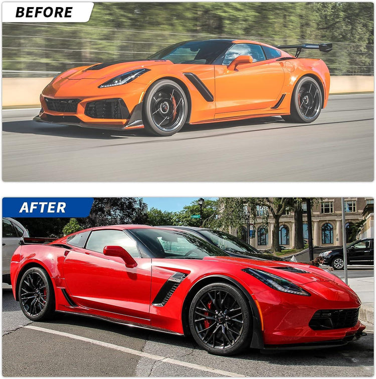 NUBEHONE C7 Side Skirt Rocker Panels-3