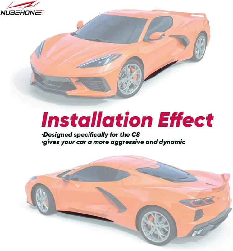 C8 Side Skirts Rocker Panels Guard Pair-3