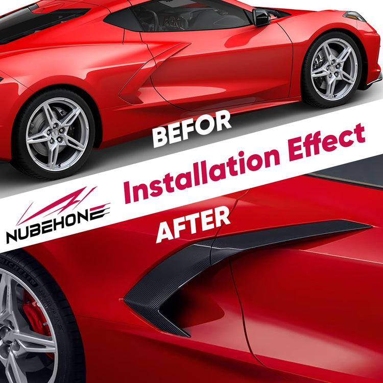 C8 Real Carbon Fiber Side Fender-3