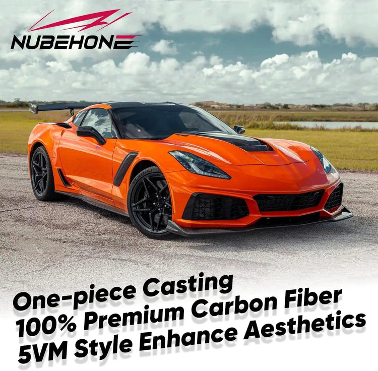 NUBEHONE C7 Real Carbon Fiber Front Bumper-4