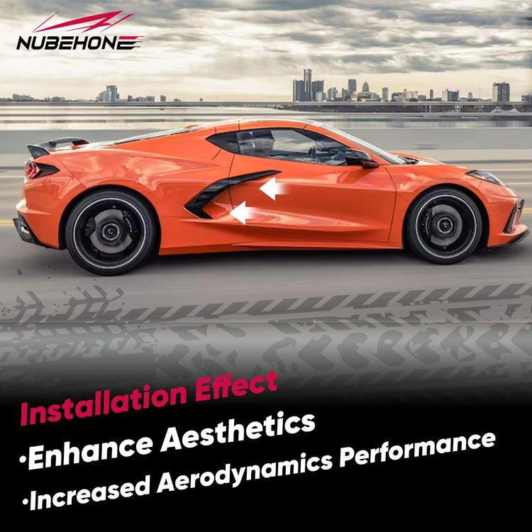 C8 Real Carbon Fiber Side Fender-5