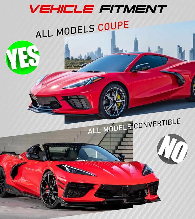 Carbon Fiber C8 Rear Speaker Trim Cover for Corvette C8 Stingray Z51 Z06 E-Ray Coupe-5