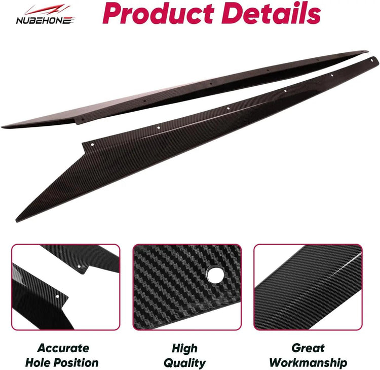 C8 Side Skirts Rocker Panels Guard Pair-5