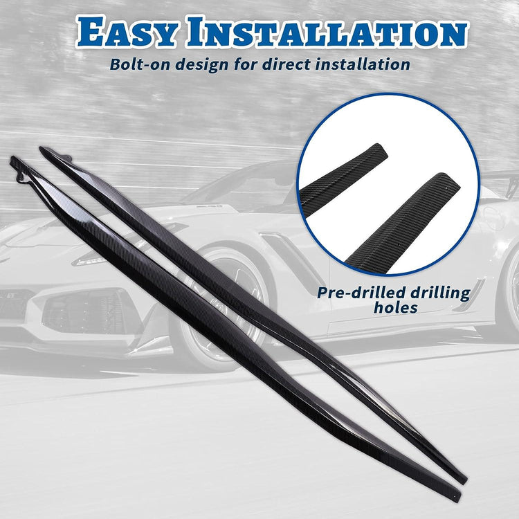 NUBEHONE C7 Side Skirt Rocker Panels-4