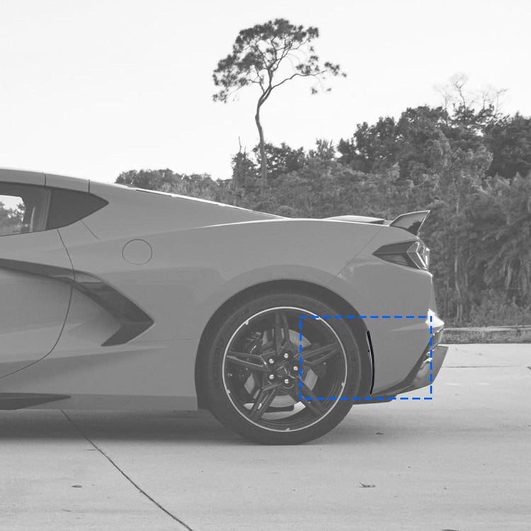 NUBEHONE C8 Front & Rear Splash Guards Mud Flaps Hydro-Dipped -6