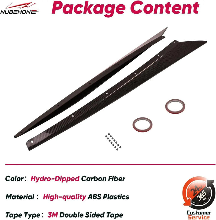 C8 Side Skirts Rocker Panels Guard Pair-6