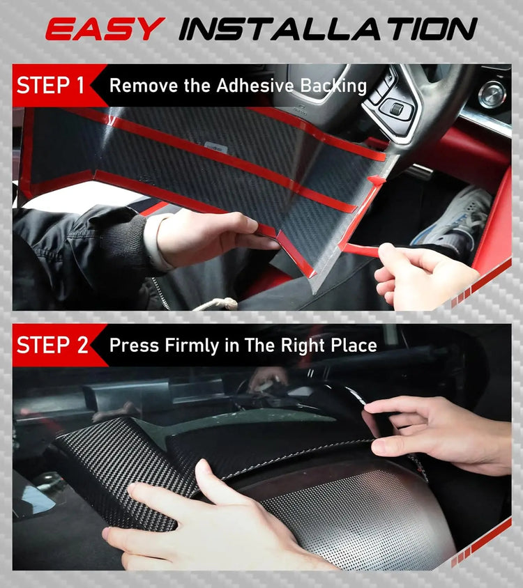 Carbon Fiber C8 Rear Speaker Trim Cover for Corvette C8 Stingray Z51 Z06 E-Ray Coupe-7