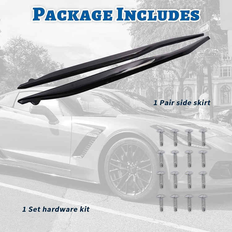 NUBEHONE C7 Side Skirt Rocker Panels-6