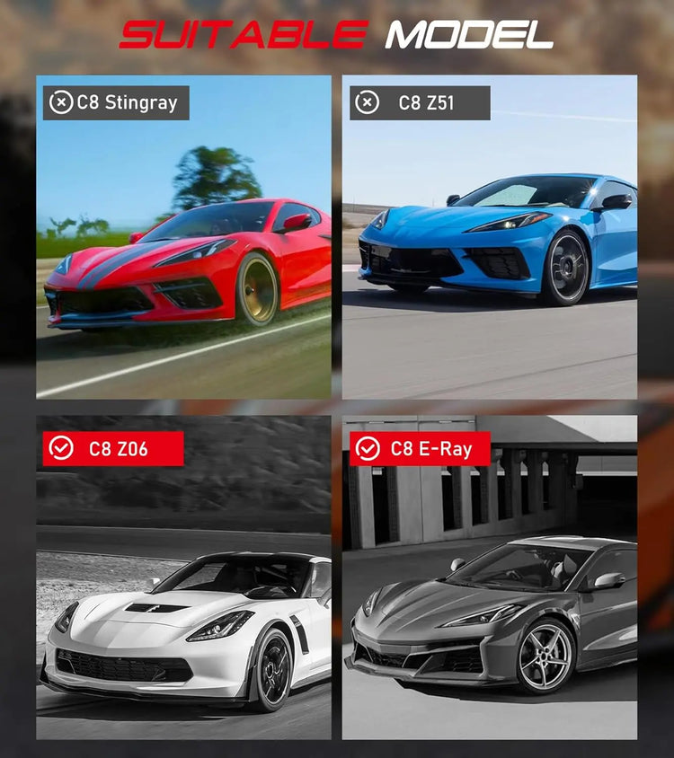 Aluminum License Plate Frame for C8 Z06 E-Ray 2023-2025-7