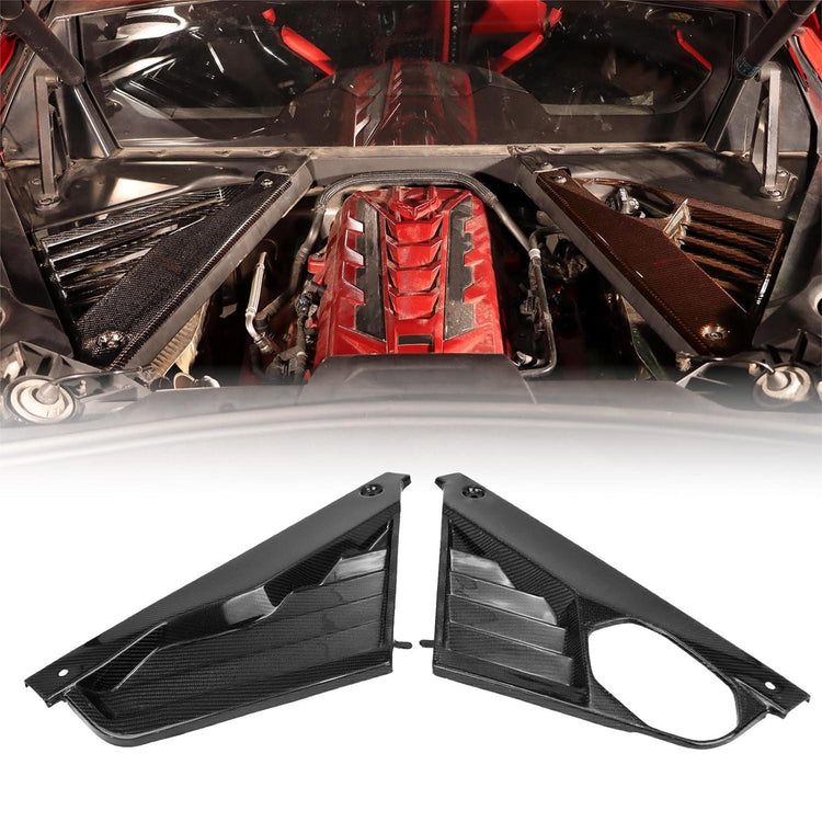 NUBEHONE C8 Real Carbon Fiber Engine Bay Panel Cover - Nubehone