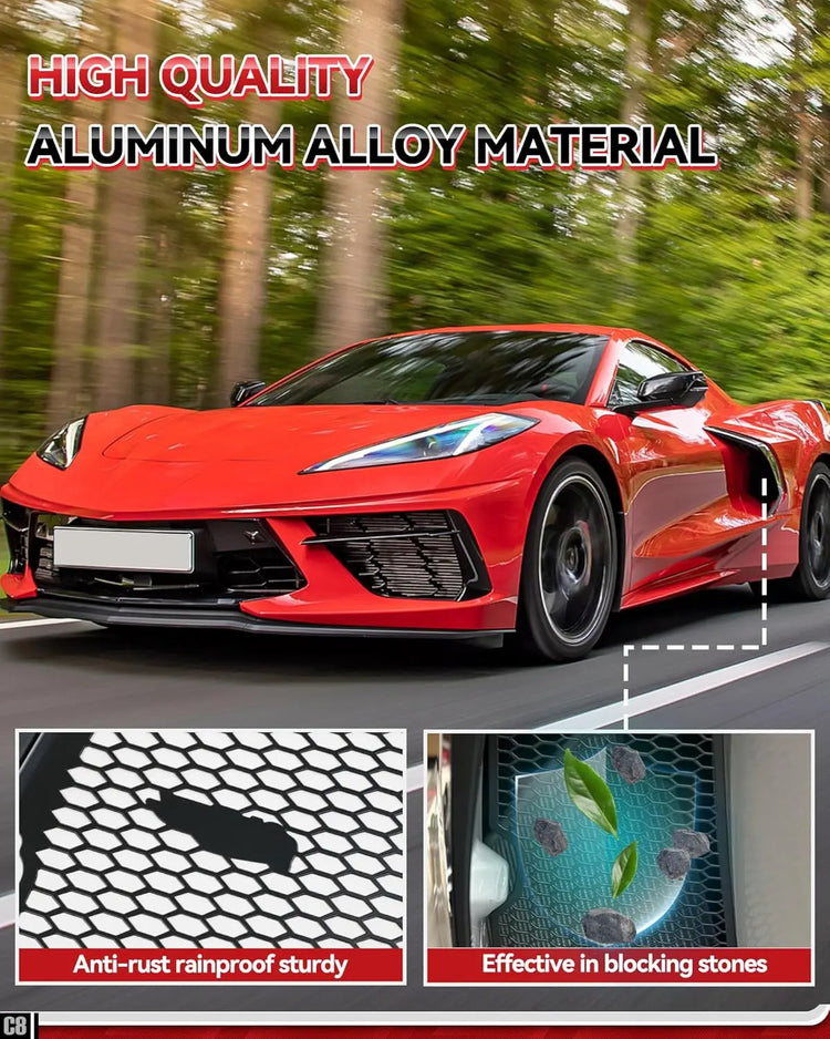 2 PCS Side Intake Grille Guard Set for C8 Stingray Z51-8