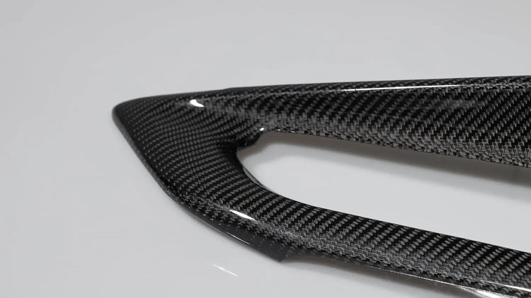 C8 Real Carbon Fiber Upper Door Handle Panel Cover-8