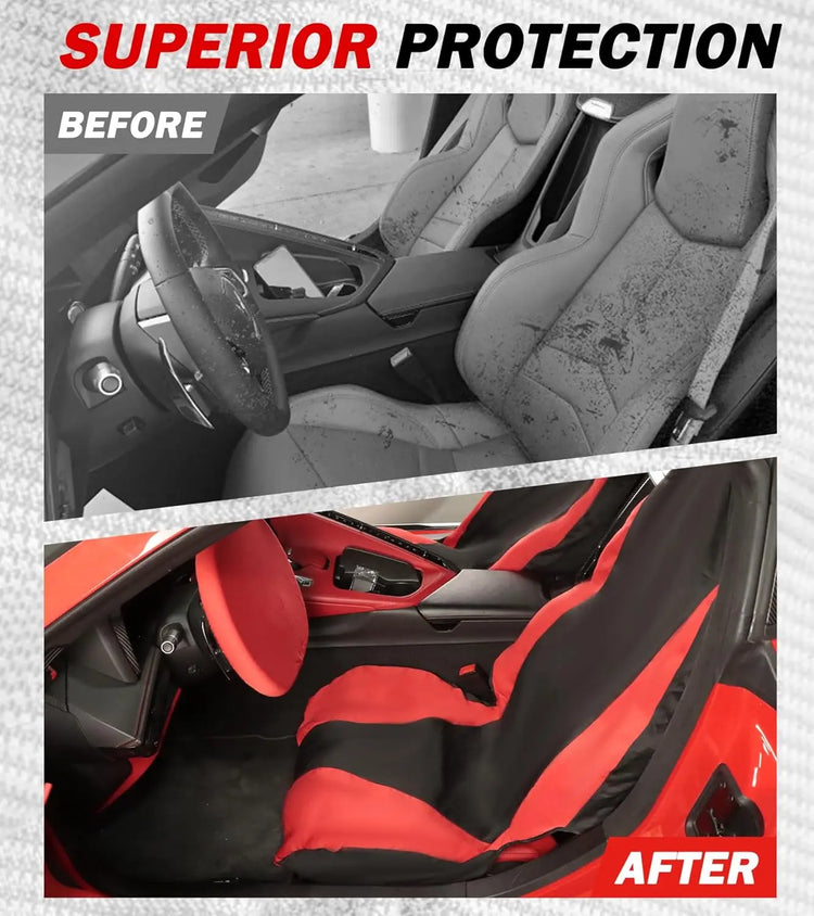C8 Non-Slip Towel Seat Covers and Steering Wheel Cover-2