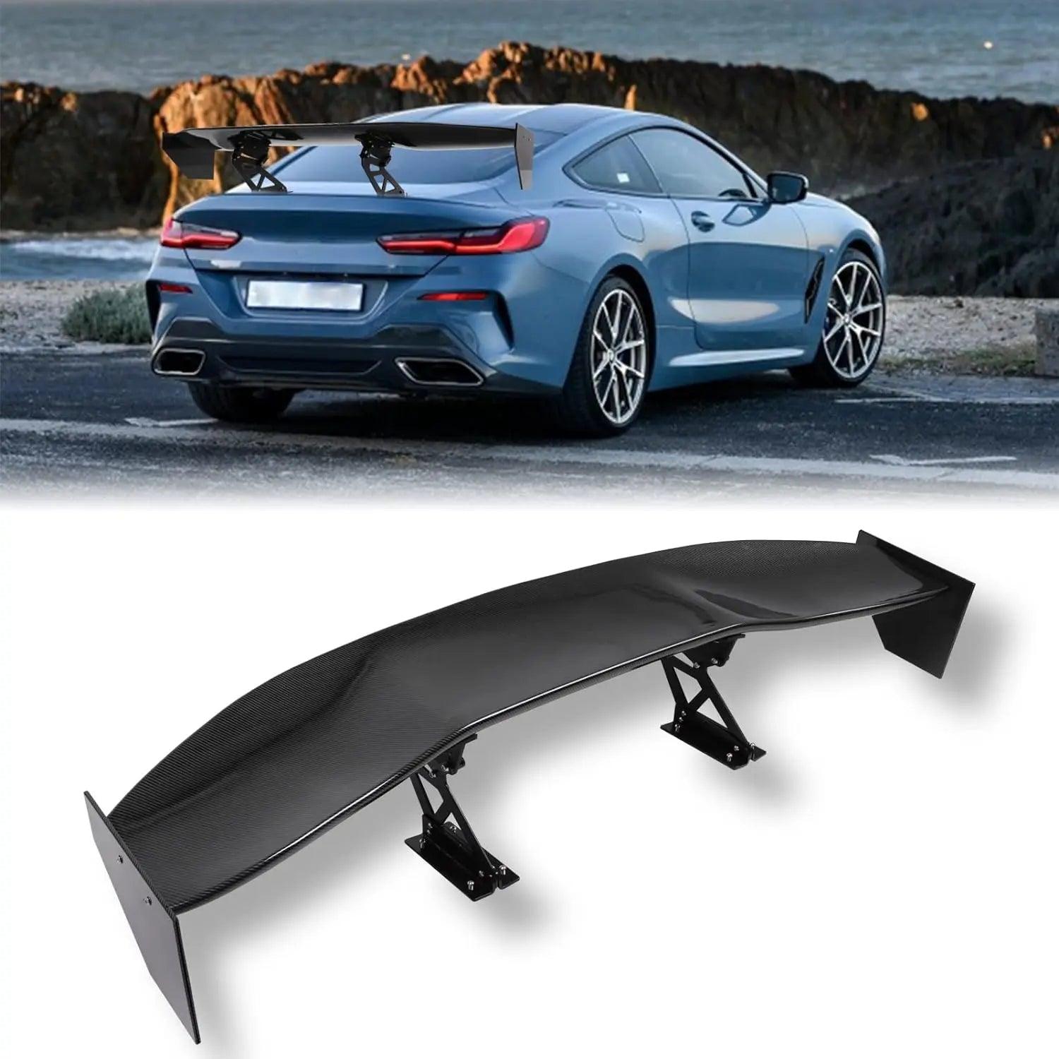 Carbon Fiber Look Style Spoiler Universal GT Rear Trunk -NUBEHONE ...