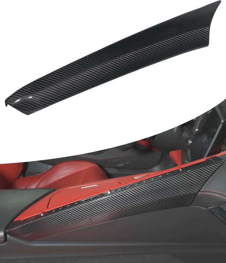 C8 Carbon Fiber Central Control Side Trim-1