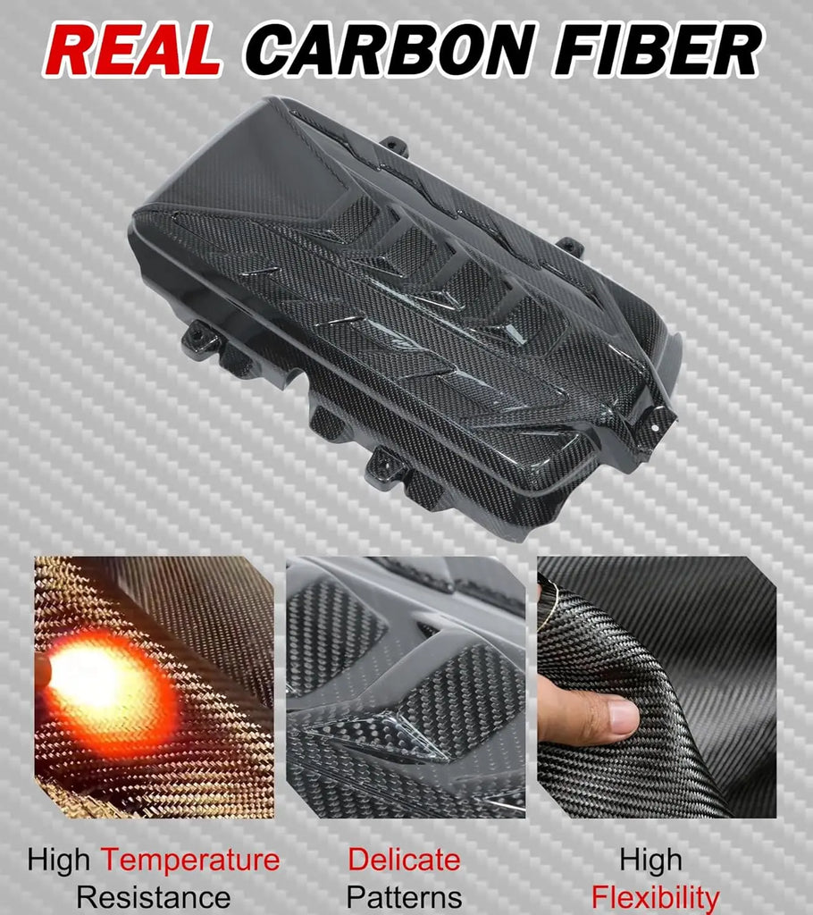 C8 Real Carbon Fiber Engine Cover-2