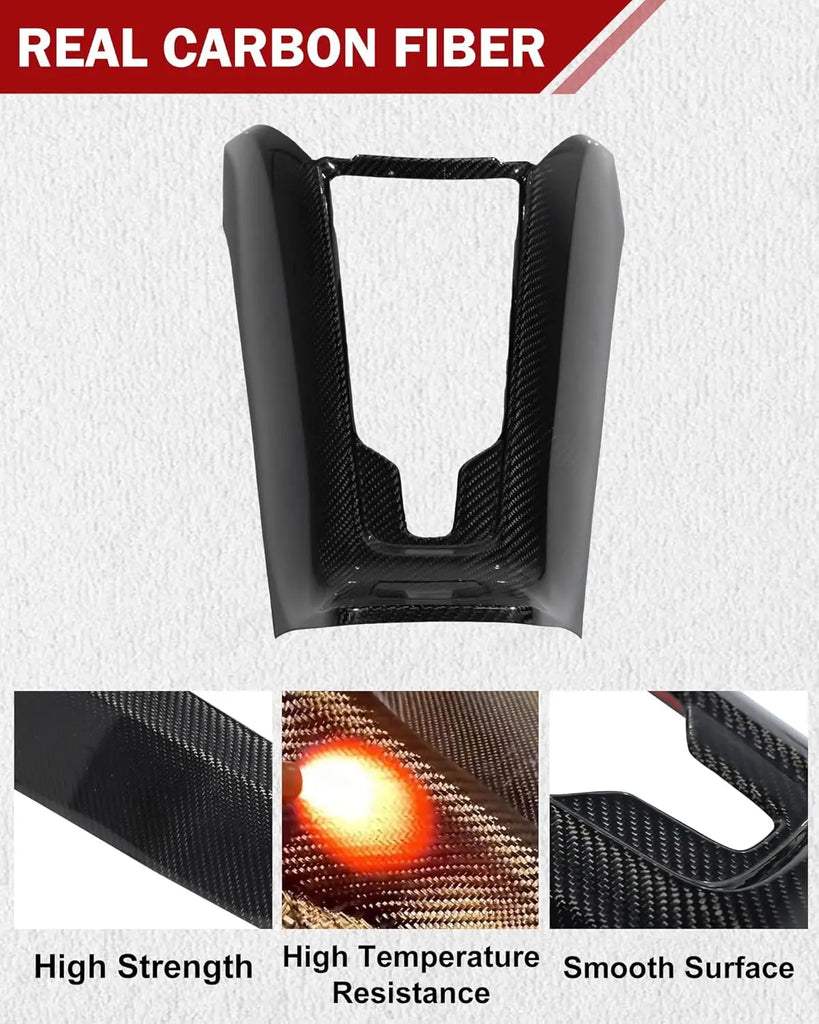 Carbon Fiber Interior Center Control Cover-2