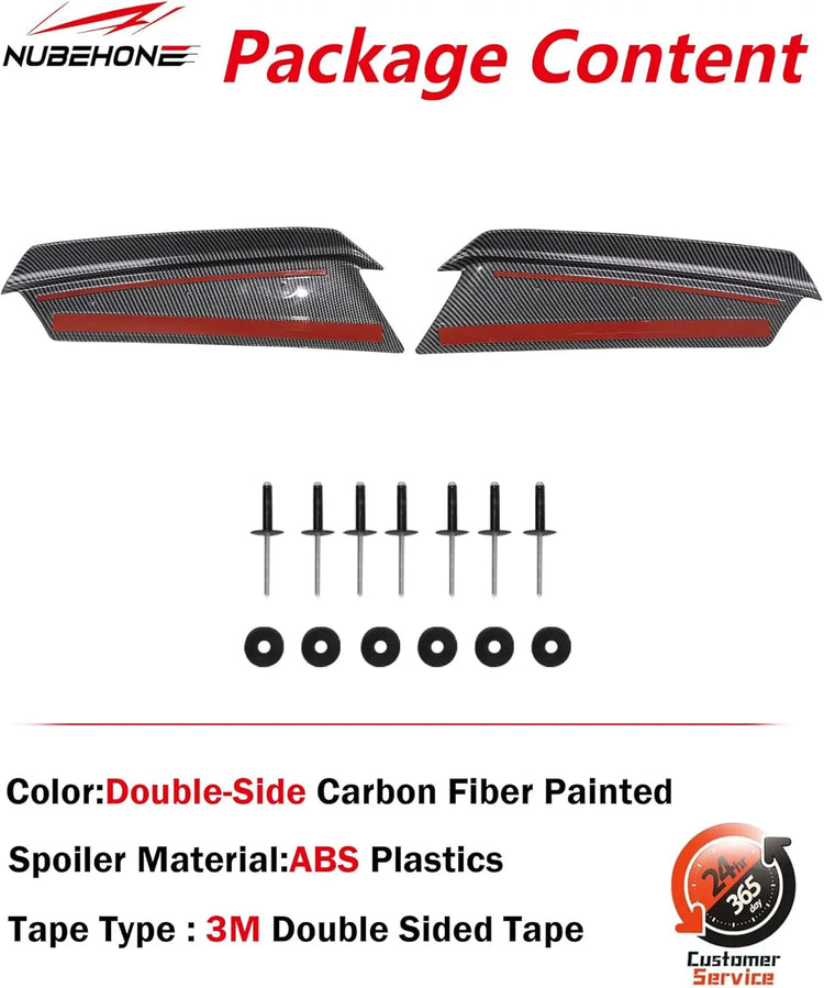 Upgrade C8 Rear Trunk Spoiler Wickers -6