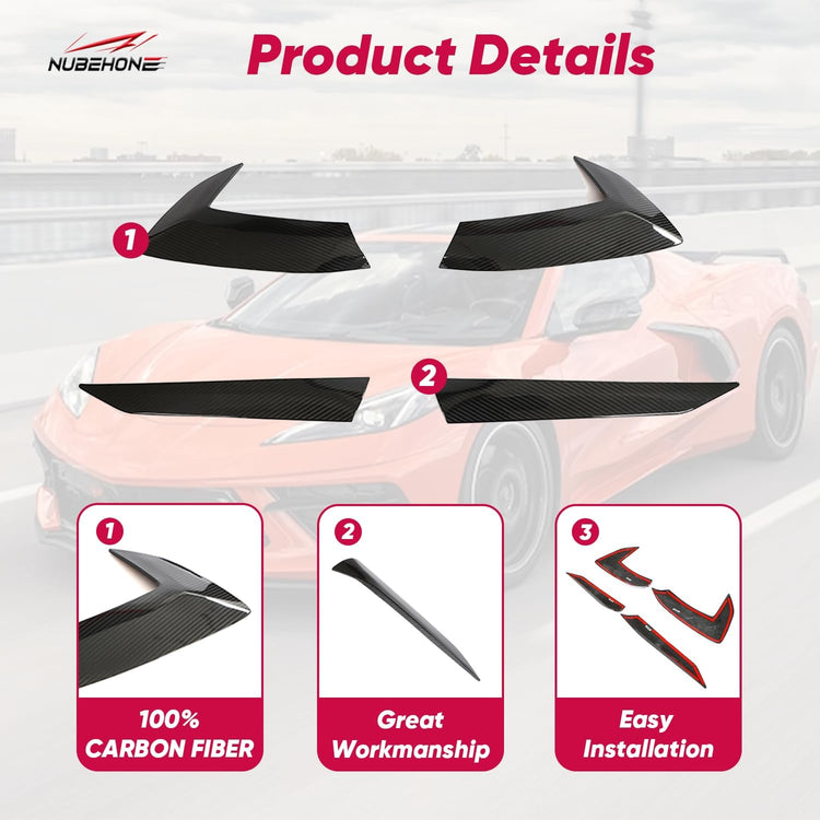 C8 Real Carbon Fiber Side Fender-6