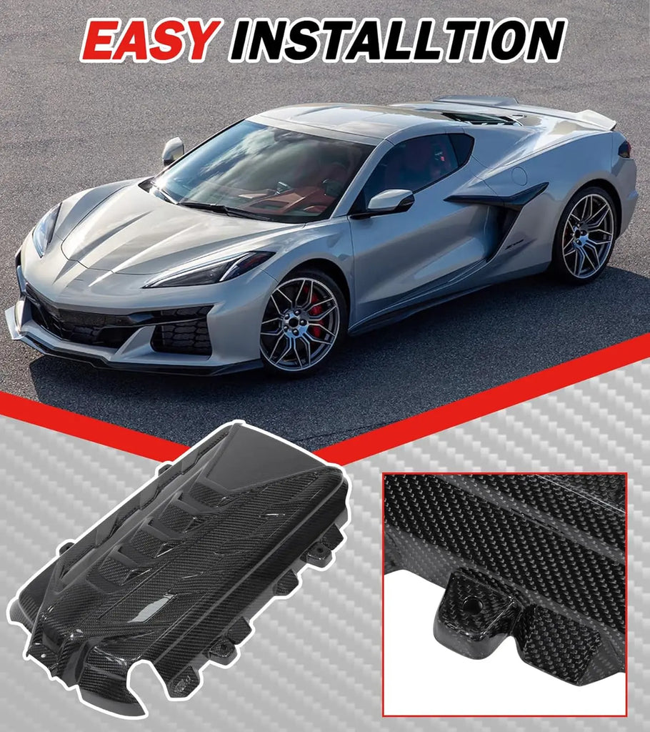 C8 Real Carbon Fiber Engine Cover-6