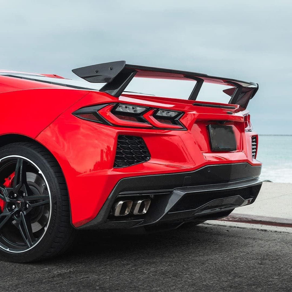 C8 Spoiler Rear High Wing Spoiler Fit for C8 Corvette Metallic ...